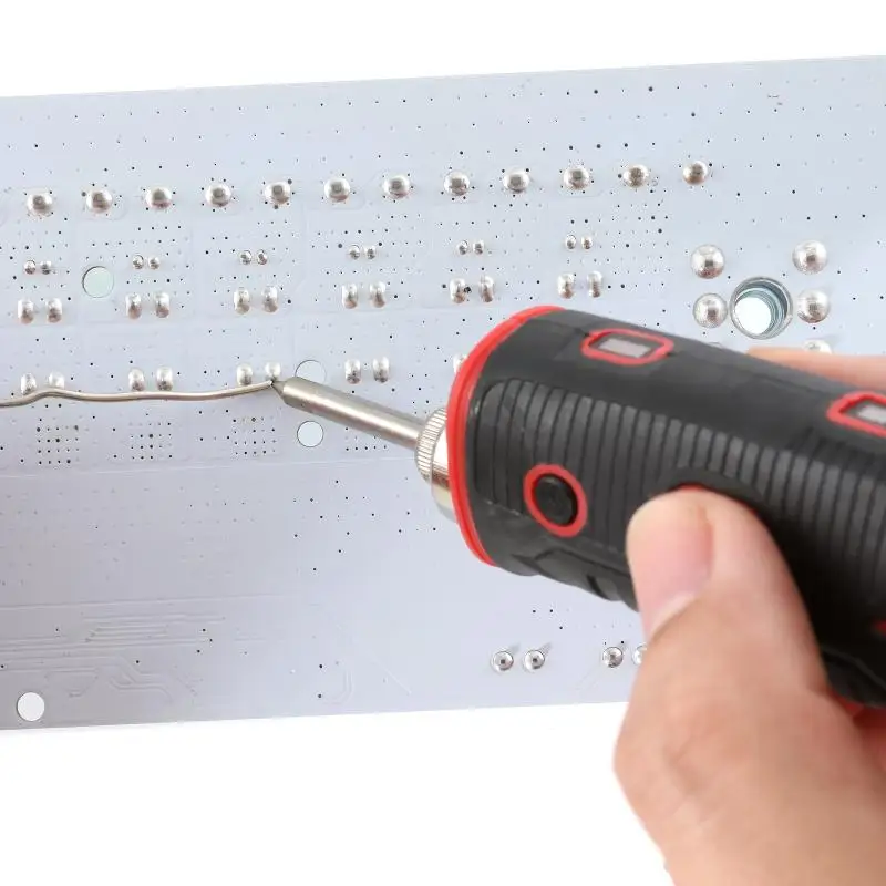 480℃ Portable Wireless Soldering Iron with LED light Set USB Rechargeable Lithium Battery Soldering Kit Household Appliances