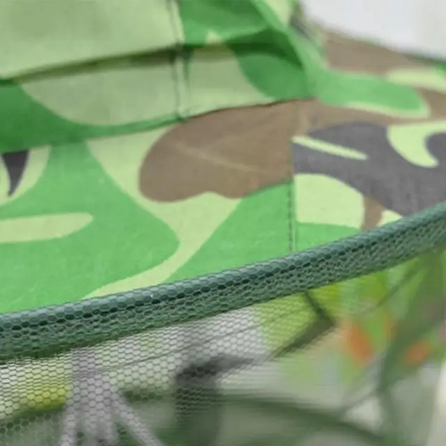 Méhészet Védő Kalap Kültéri Camo Szúnyog Rovarok Méh Bugss Hálóháló Háló Fej Arcvédő Sapka - Image 6