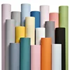 Macaron DIY Solid Color Stickers Self-adhesive Thickened Waterproof PVC Bedroom Dormitory Wardrobe Wall Renovation Wallpaper 1