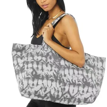 Yoga Fitness Canvas Bag, Single-Shoulder Large-Capacity Shopping Bag, Men's and Women's Outdoor Sports Bag, Large Bag 1