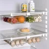 1/2pcs Fridge Organizer Fruit Egg Refrigerator Storage Box Under-shelf  Drawer  Fresh-keeping  Kitchen Fridge Organizer 2