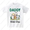 Family Matching Zoo Animal Party Birthday Tshirt Wild One Clothes Kids Boy Shirt Party Girls TShirt Children Outfit Custom Name 2