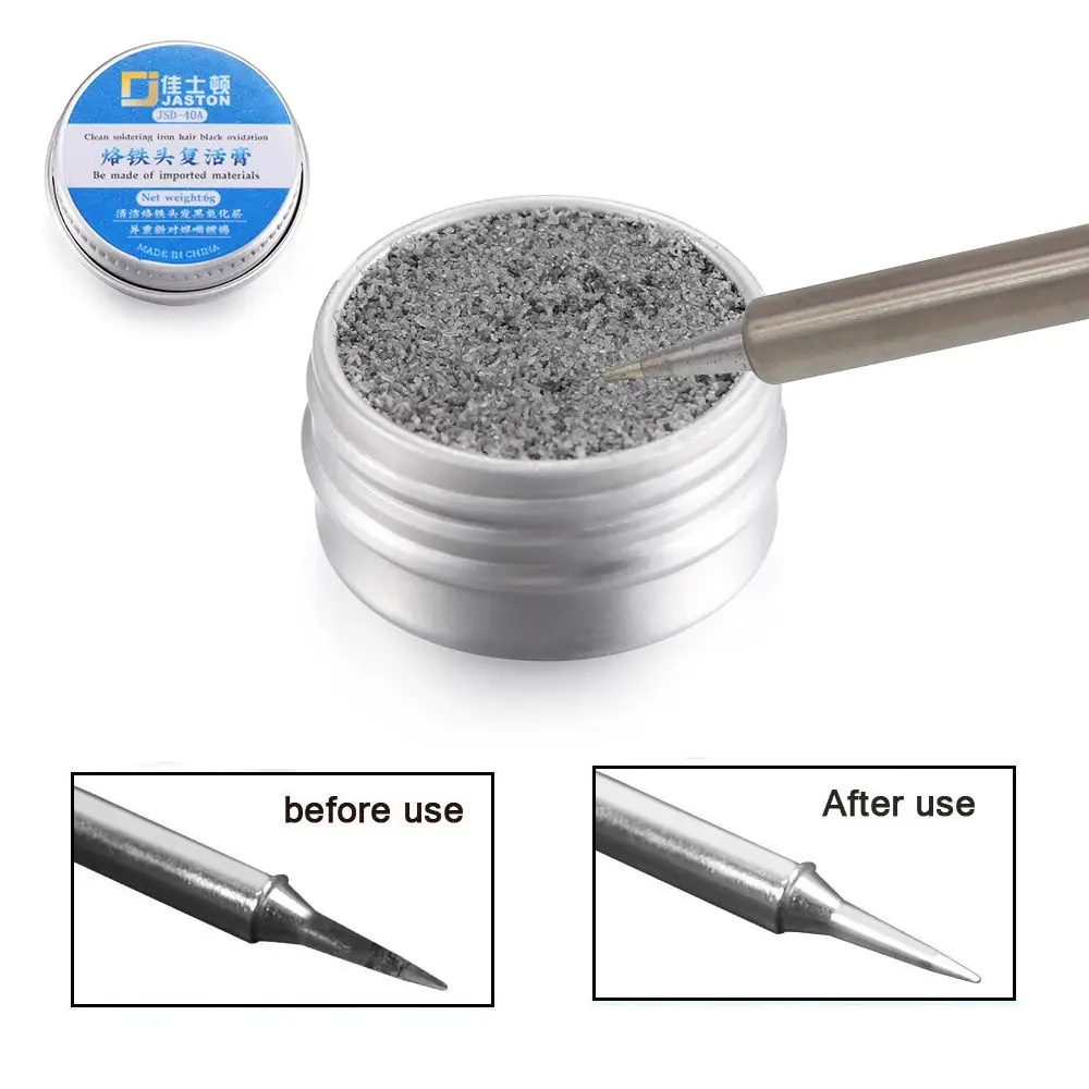 

Repair Tool Non-stick tin Black Oxidation Clean Paste Refresher Solder Cream Soldering Iron Tip Resurrection Plaster