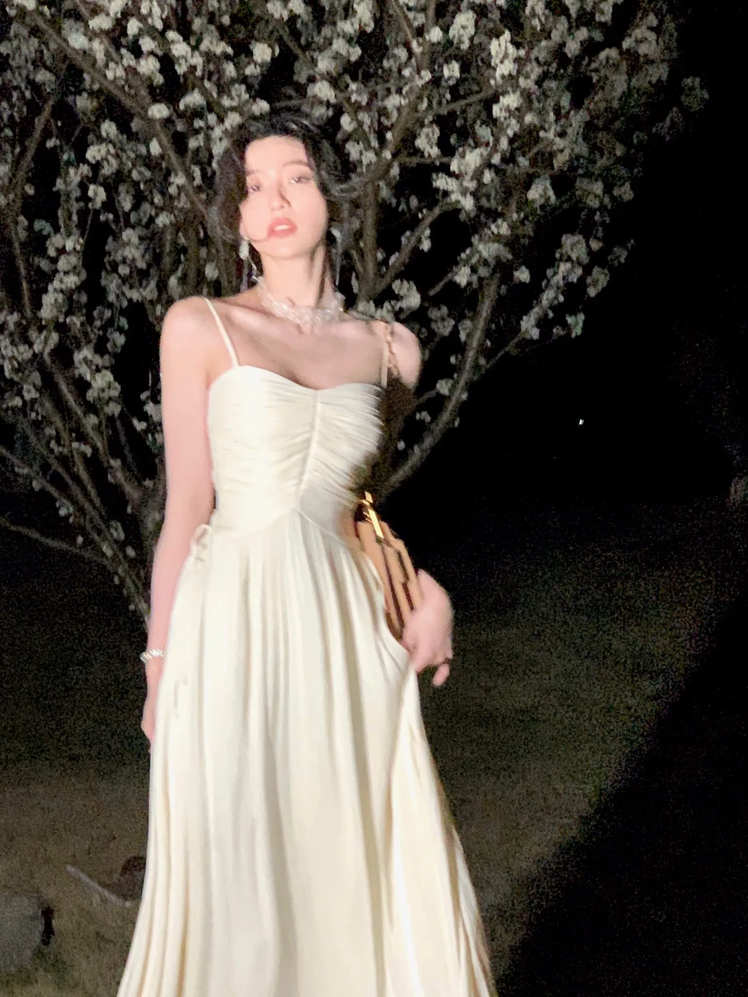 Elegant Shiny Midi Dresses for Women Evening Party Dress Prom Robe Vintage Solid Summer New A-line Spaghetti Strap Vestido Mujer