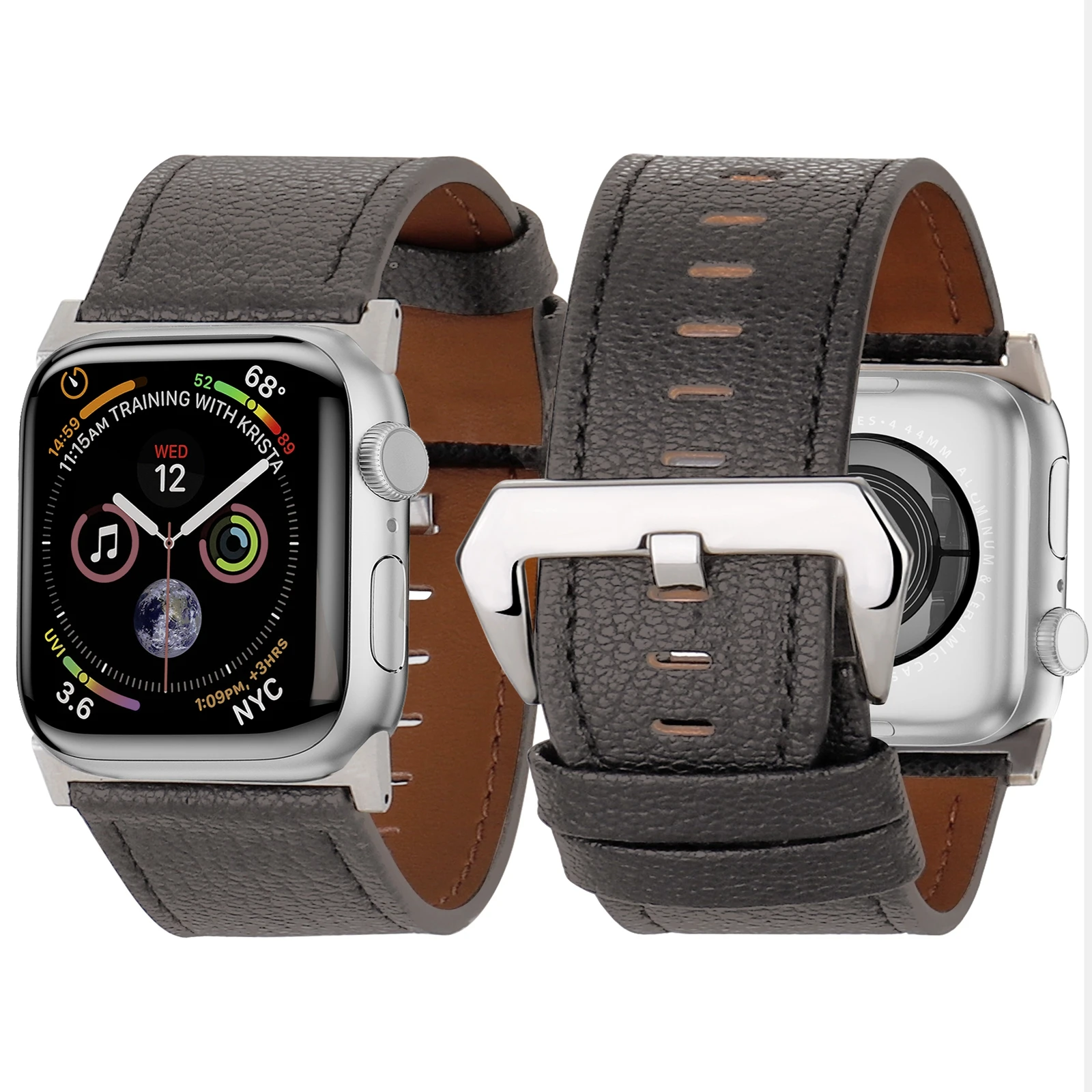 Premium Ultra-Wide Magnet Leather Loop Watch Strap