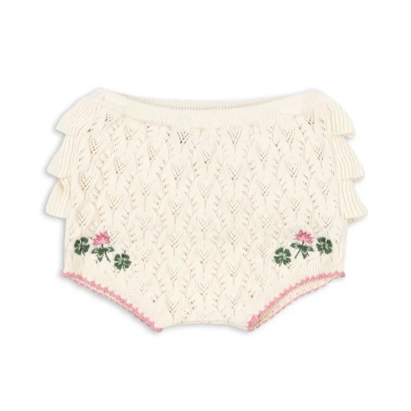 재고 있음 봄/여름 신상품 KS 아동용 2026 스웨터 레이스 칼라 니트 자수 속이 비치는 가디건 하이