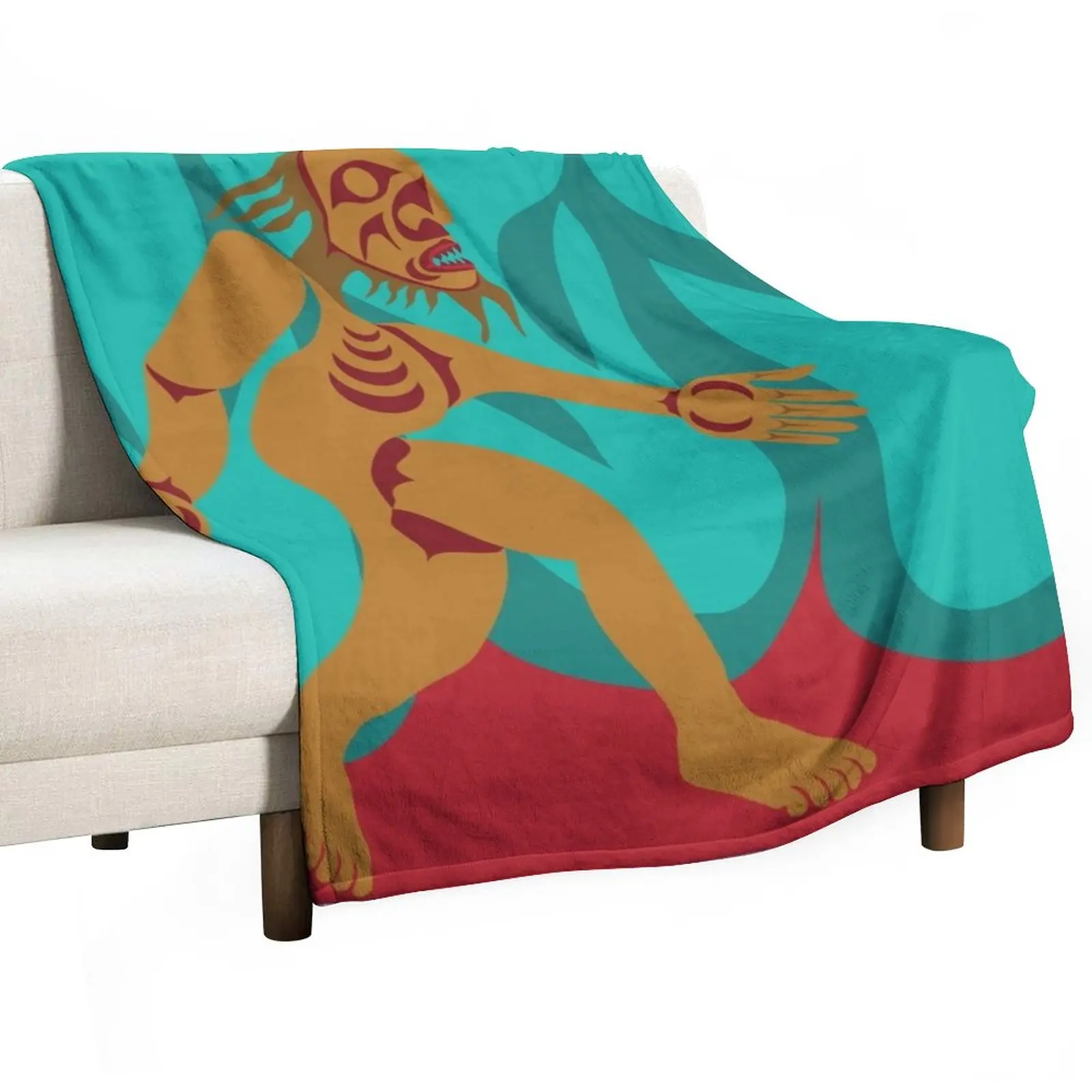 

Sasquatch Throw Blanket Decorative Bed Blankets Shaggy Blanket Camping Blanket