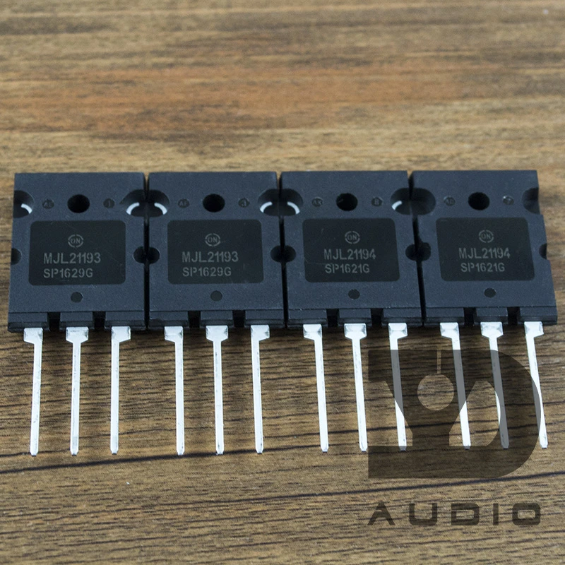 Lot De 10 Transistors MJL21193 + MJL21194 – 5 Pièces De Chaque, Format TO-3PL/TO-3P – Pour Électronique, Ampli