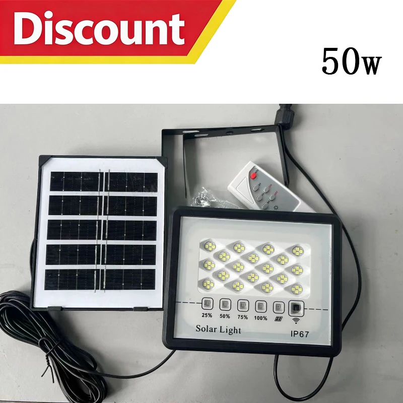 ตัวเลือกสินค้า สปอตไลต์พลังงานแสงอาทิตย์ 50-500W พร้อมรีโมท กลางแจ้ง
