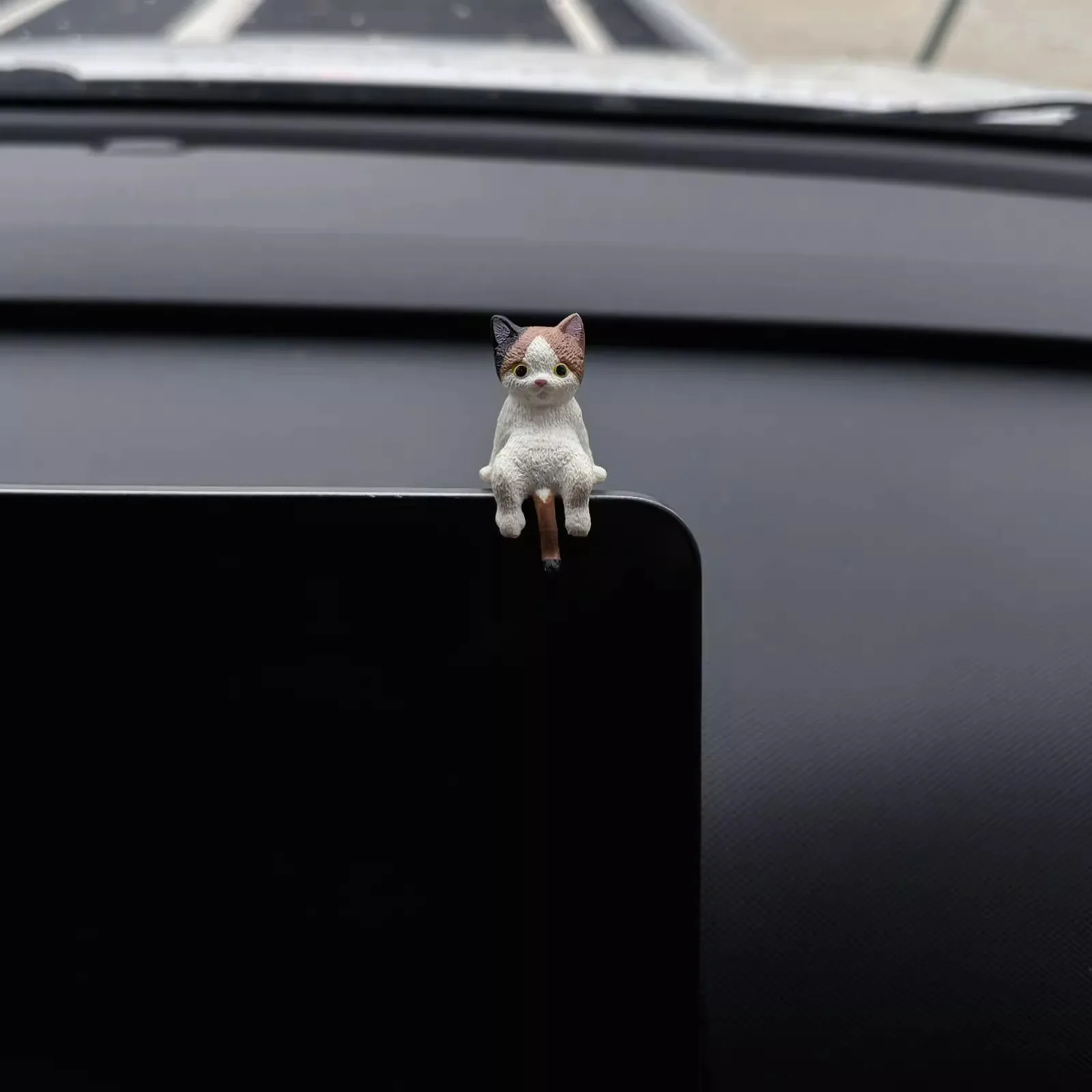 4pcs Cute Kitten Decoration Creative Sleeping Cat Doll Automobile Screen thumbnail 6