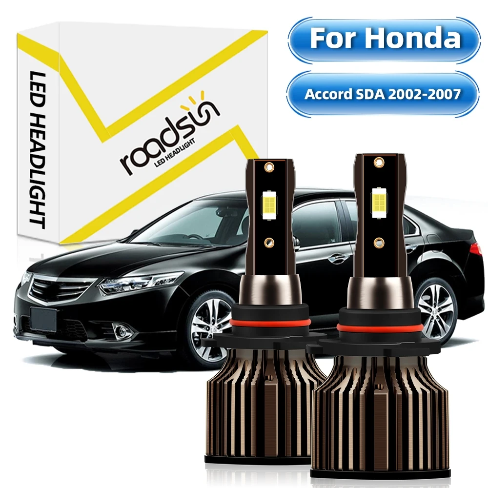 【For Honda Accord SDA 2002-2007】LED Headlight Bulbs 9006/HB4 Hi/Lo Beam 6000K White 25000LM 400% Super Bright Plug And Play