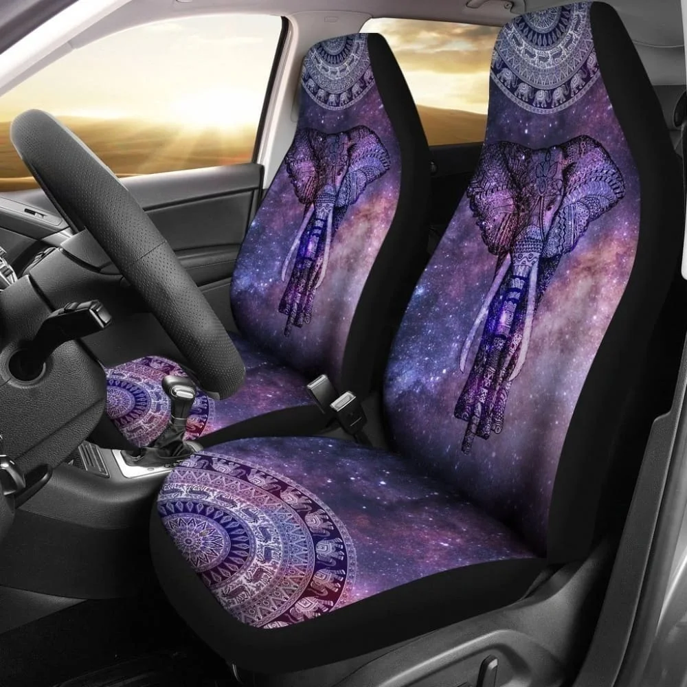 

Neon Elephant Car Seat Covers,Pack of 2 Universal Front Seat Protective Cover
