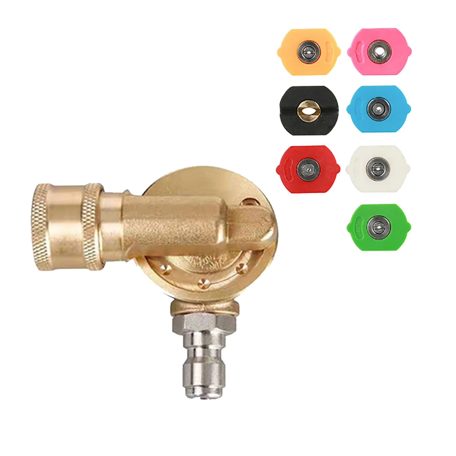 

Pivoting Coupler Replacement Parts 1/4 Inch Quick Connect Cleaning Easy Install 4500PSI Pressure Washer 240 Degree With 7 Angles