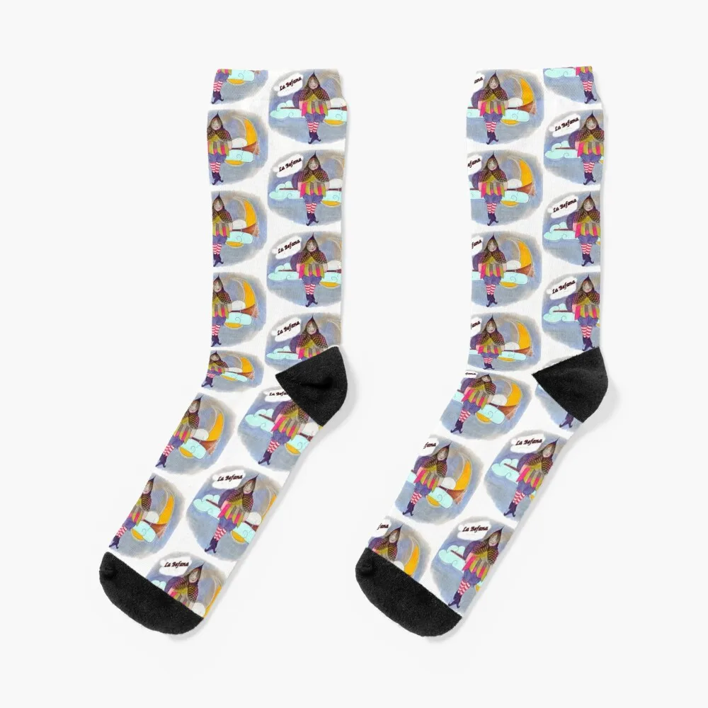 

The Befana 1 Socks New year's valentine gift ideas retro Socks For Men Women's