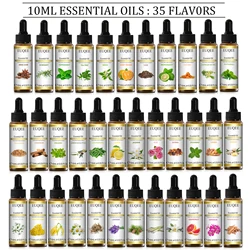 Aromatherapy Bliss: 10ml Blend of Lavender, Spearmint, Jasmine, Eucalyptus, and Neroli Essential Oils with Dropper - 10ml