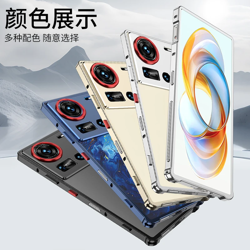 Luxury Aluminum Alloy Cooling Bumper Case with Metal Camera Protective Film