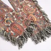 Men Bandana Print Pants Plus Size Multi Pockets Cargo Jeans Fashion Tassels Paisley Bandanna Trousers 5