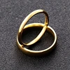 Fashion Simple Stainless Steel Men and Women Couple Rings Titanium Steel Wedding Engagement Rings Anniversary Gift Party Jewelry 4
