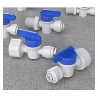 1/4 "3/8" 1/2 "ชายหญิงด้ายวาล์ว RO Backwash FITTING SWITCH Quick Connector กรองน้ํา Recerse Osmosis อะไหล่ 4