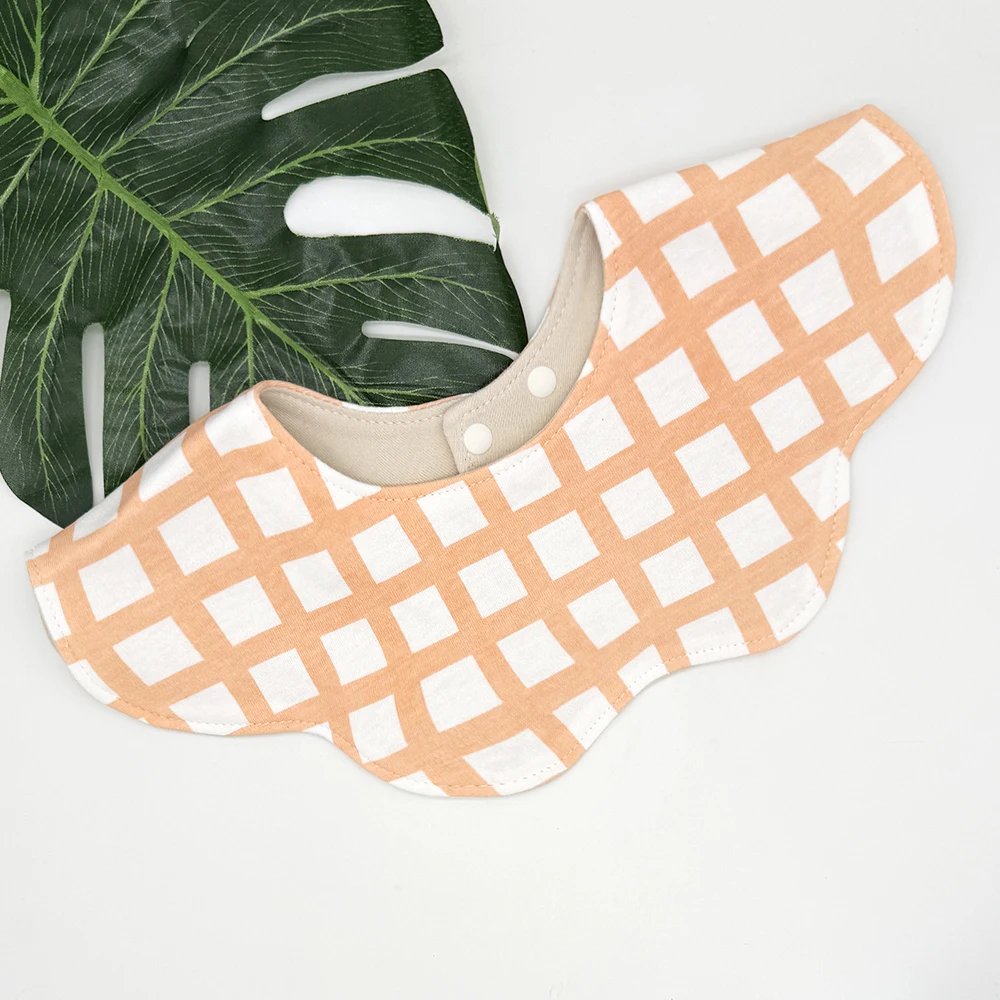 순수 코튼 베이비 턱받이 6겹 360도 회전식 수유 타액 수건 용 양면 편안한 부드러운 턱받이