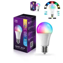 

9W RGB Color Changing Lamp Smart Bulb E27 B22 Timer Function Bluetooth-compatible Smart Home LED Bulbs AC85-265V Wholesale