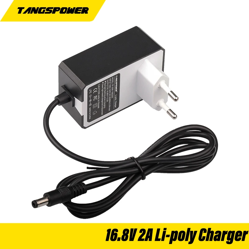 16.8V 2A 18650 리튬 배터리 휴대용 벽 충전기 5.5x2.1mm DC 전원 잭 소켓 암 패널 마운트 커넥터