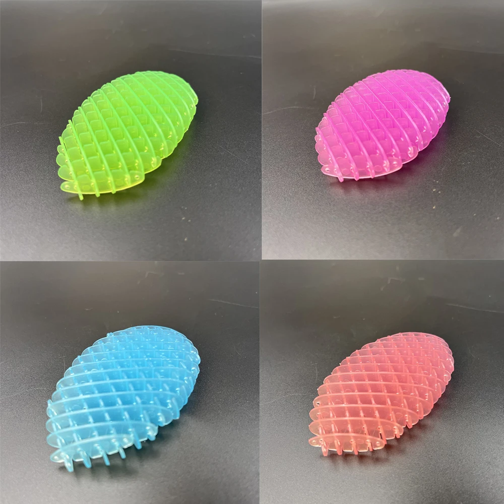 Worm Unboxing Deformation 2024  Big Bracelet Toy Fidget Worm Night Glowing Pressure Reducing Squishy Worms Reduce PressureToy 6