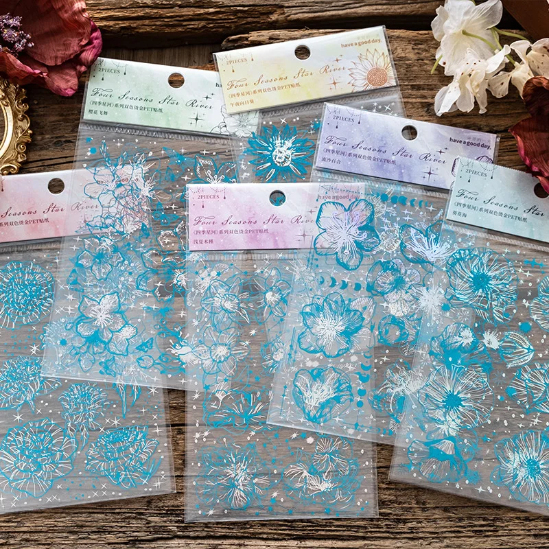 

2sheet Decorative Stickers Scrapbooking DIY Diary Phone Notebook Stationery Adhesive Album Planner Stick Lable Kids Toys Gifts