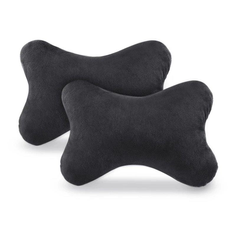 Car Neck Pillow Cotton Flannel Belt for BMW X5 E53 E70 Hyundai Creta Tucson VW T5 Golf 4 7 5 Tiguan Kia Rio Sportage R Accessory car neck pillow