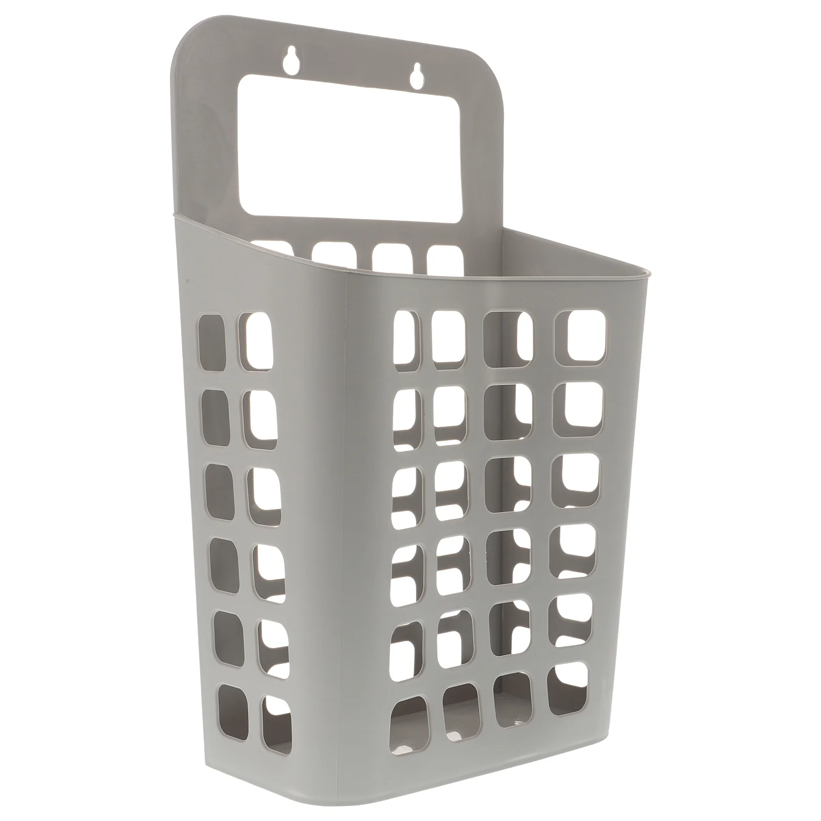 

Hanging Laundry Hamper Wall Mount Dirty Clothes Basket Foldable Dirty Clothes Sorter Container ( Large, Grey White)