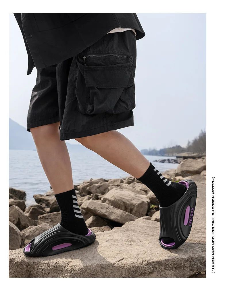 Shevalues Mode Herren Hausschuhe Freizeit Leichte Rutschen Rutschfeste Outdoor Herren Hausschuhe EVA Weiche Sohle Plattform Herren Sandalen – Detail 12