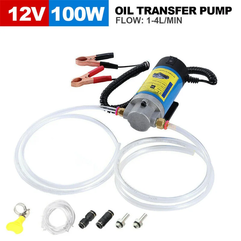 

Portable 12V 100W Car Electric Oil Extractor Transfer Pum Oil/Crude Oil Fluid Suction Pump Fuel Engine Oil Extractor Siphon Tool