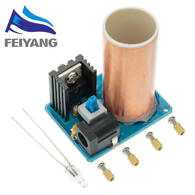 SAMIROB 1PCS BD243 Mini Tesla Spule Kit Magie Requisiten DIY Teile Leere Lichter Technologie Diy Elektronik BD243C – Detail 2