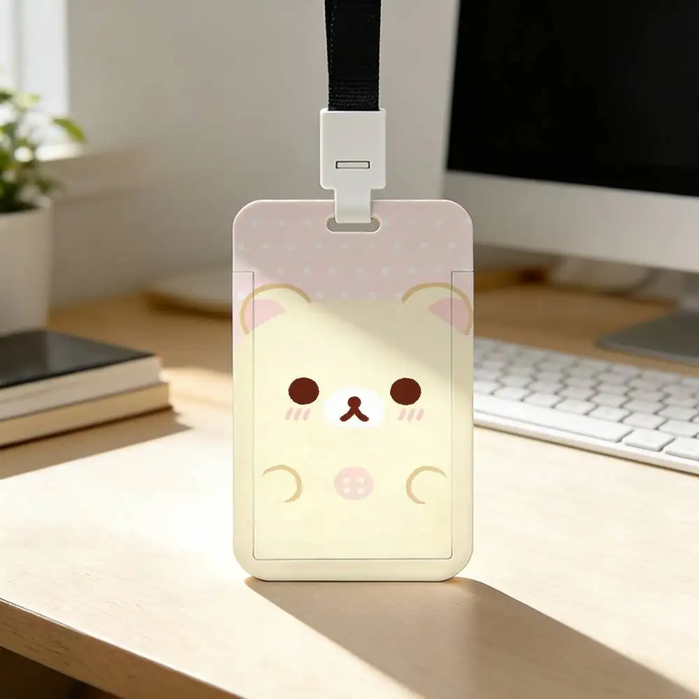 Kawaii R-Rilakkuma Niedlicher Kartenhalter für Studenten, Campus-Essenskarten, Öffentlicher Nahverkehr, U-Bahn-Kartenetui – Detail 3