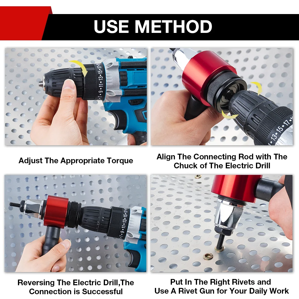 Rivet Gun M3 M4 M5 M6 M8 Household Electric Rivet Nut Gun Converter
