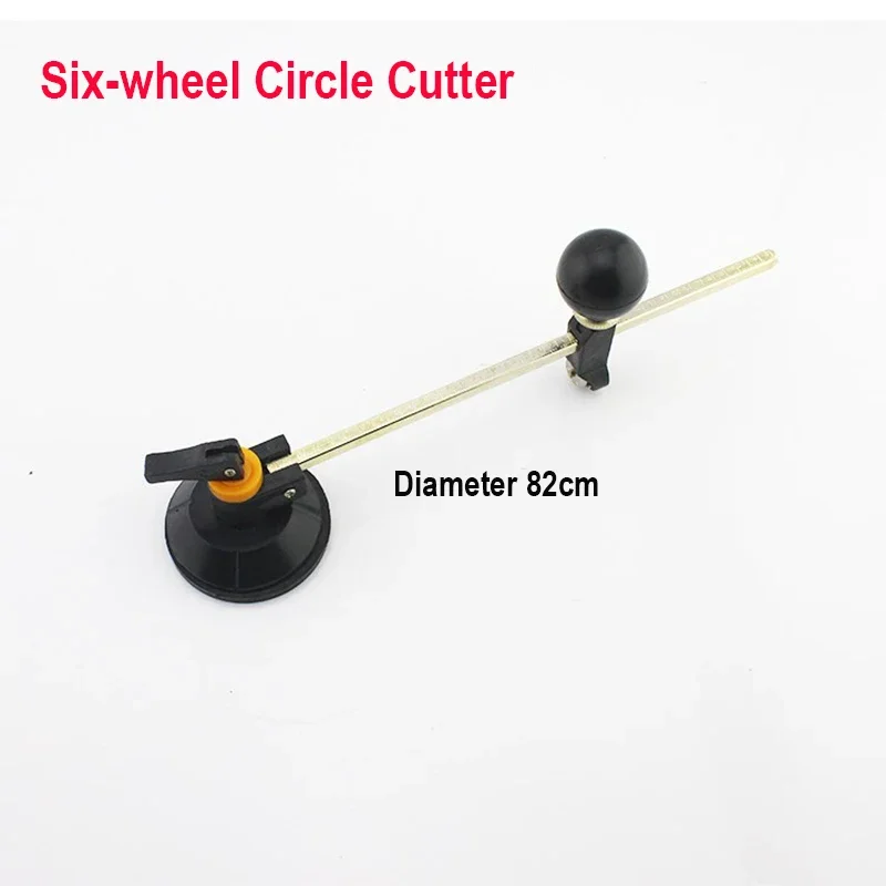 

Diameter 40cm 80cm Glass Circle Cutter Six-wheel Compasses Cutting Glass Drill with Suction Cup