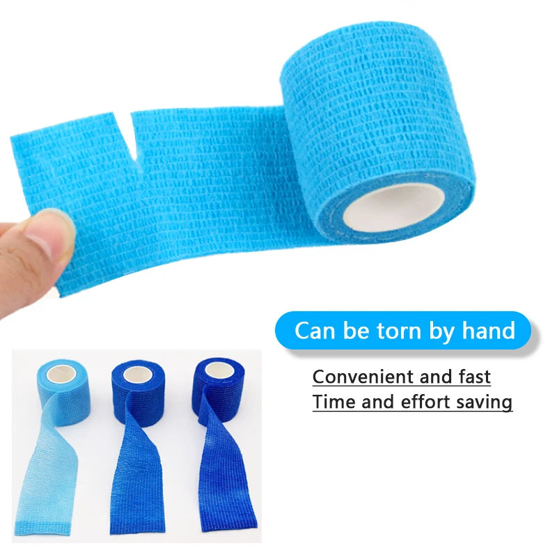 Sports Tape 1Pcs Self Adherent Wrap Self Adhesive Cohesive Bandage Strong Elastic for Wrist Stretch Athletic