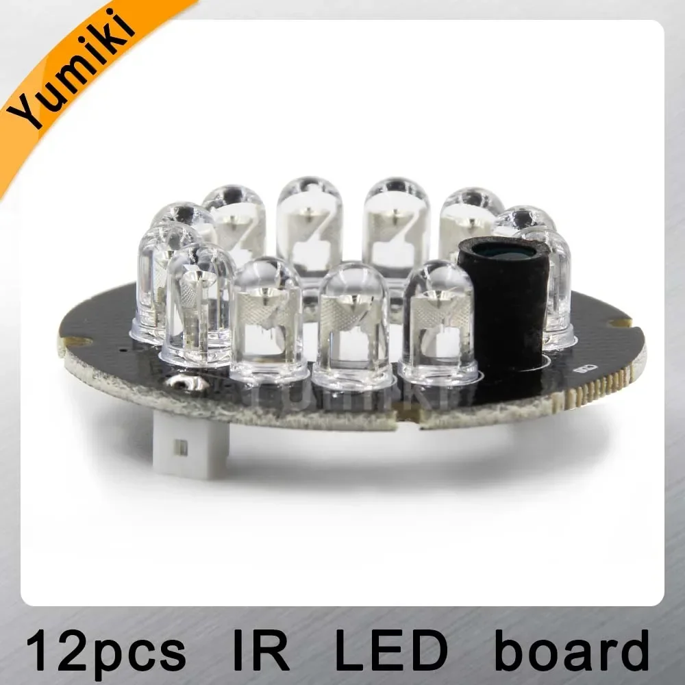 Yumiki Infrared 12 x 5 IR LED board for CCTV cameras mini camera night vision (diameter 42mm) infrared led board