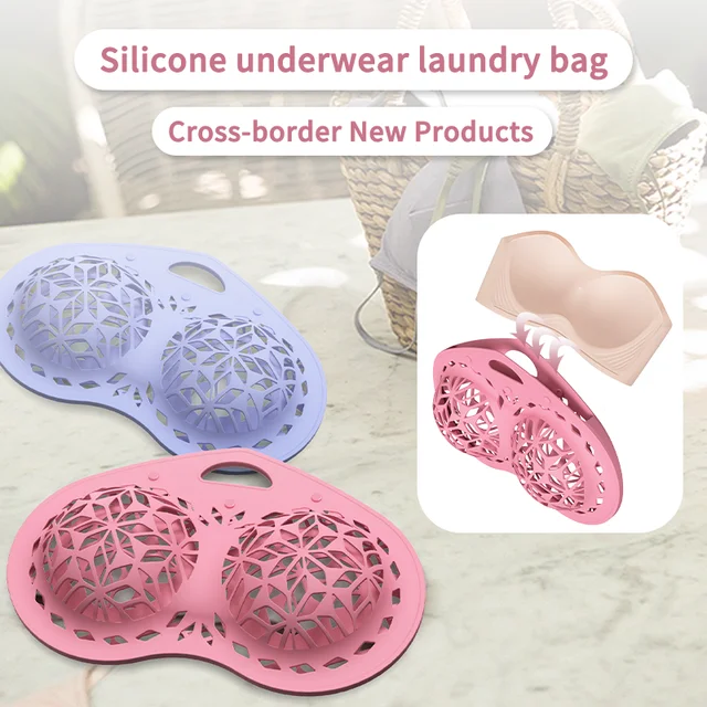 Bra Laundry Bag Underwear Wash Package Brassiere Clean Pouch Anti  Deformation Silicone Mesh Pocket Special for Washing Machine - AliExpress