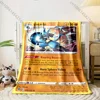 Game Pokémon Cards Lucario Printed Blanket Childr Adult Blanket Soft  Warm Bedding for Bed Sofa Outdoor Travel Cover Blankets 5