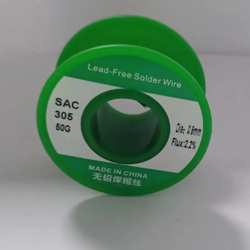 Lead-free Silver Containing Tin Wire Environmentally Friendly SAC305 Soldering Wire Repair Soldering Rosin Core 50g/roll