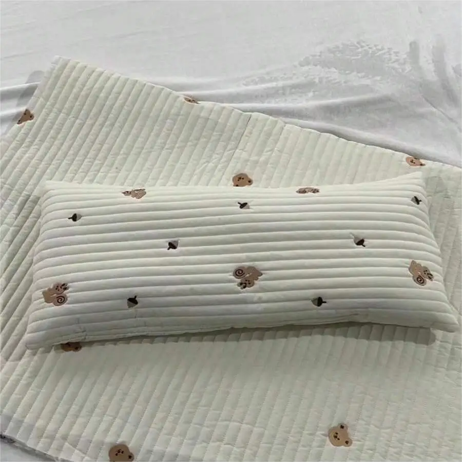 ins baby long pillow crib sleeping pillow plug bed seam bed surround baby comfort leg clamp side sleeping pillow 3