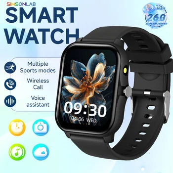 Nuovo Smartwatch con Schermo HD da 1,83'', Fotografia Remota, Chiamate Vocali Bluetooth, Quadranti Multipli, Tracker Fitness Sportivo per Uomo e Donna