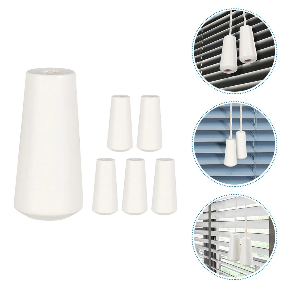 

Cord Hanging Ball Pulls Household Blind Tassel Wood Knobs Delicate Shutters Drapery Component Replaceable Curtain Accessory