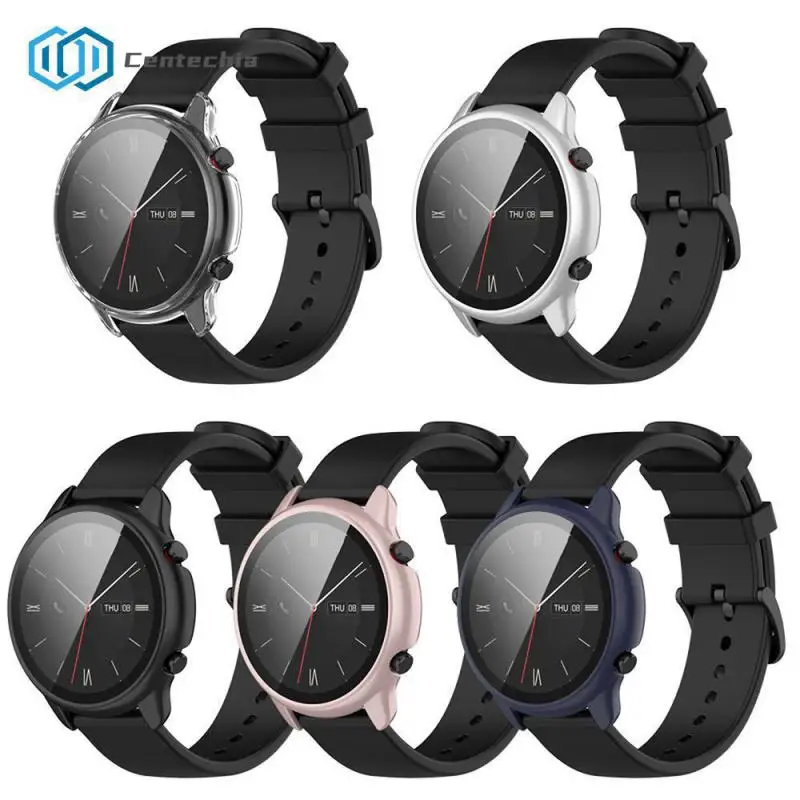 Custodia Protettiva Anti-Caduta + Proteggi Schermo In Vetro Temperato Per Huami Amazfit Gtr2 Esim Sport New Shell Per Amazfit Gtr 2 Esim