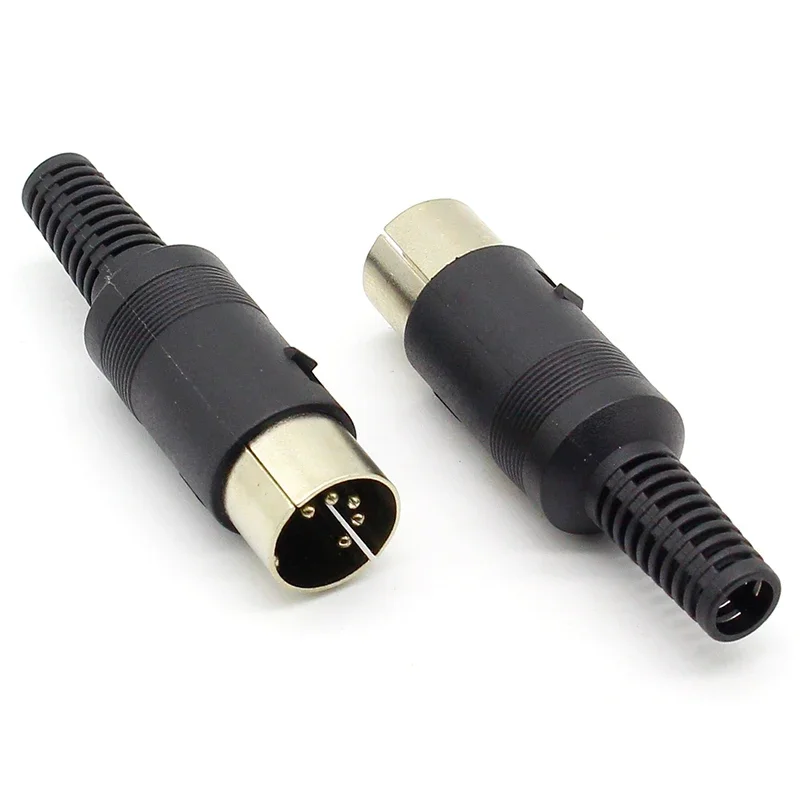 Cable Connector 3pcs/lot DIN male Plug Cable Connector 5 Pin Plastic Handle