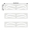 2024 Disposable Eyebrow Design Stencil Eyebrow Tint Airbrush Auxiliary Sticker for Brows Shaping with Single EyebrowsType Option 3