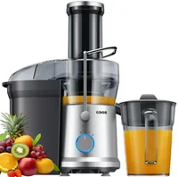 Presse-agrumes centrifuge 1300W, avec bouche large de 3.2 pouces, réglage à 2 vitesses, facile à nettoyer, extracteur de fruits et légumes 1