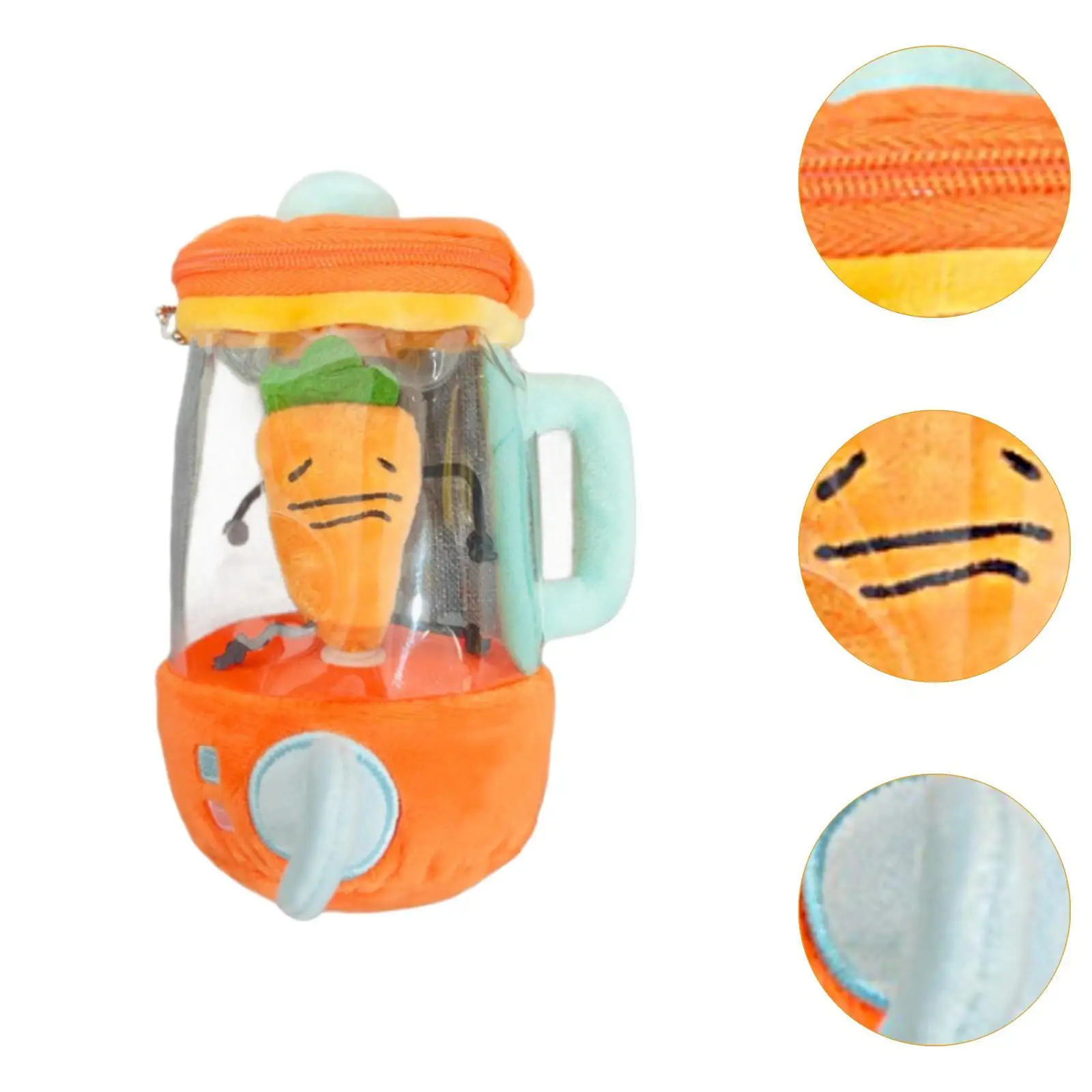 Carrot Juicer Plush Toy Plush Vegetable Toy Cartoon for Children Boys Girls