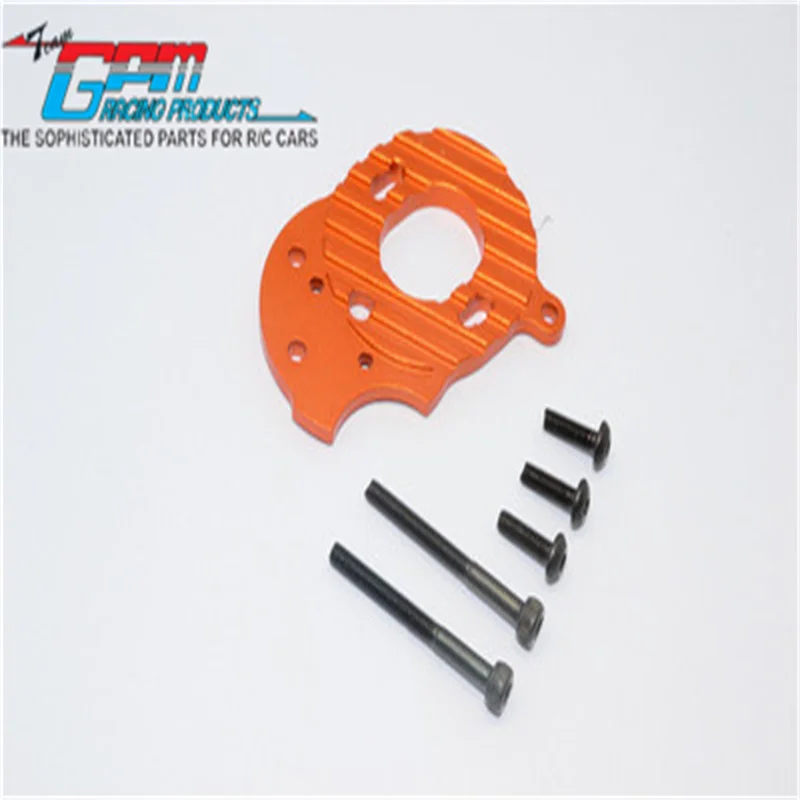 Tamiya MF01X Aluminum Motor Plate Upgrade Part – Orange, 1-Piece Set